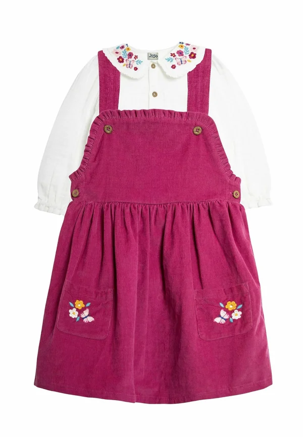 FLORAL EMBROIDERED  SET - REGULAR FIT - Freizeitkleid - berry pink