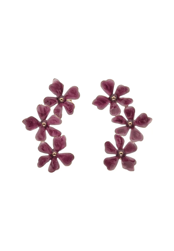 FLORAL - Ohrringe - mottled purple