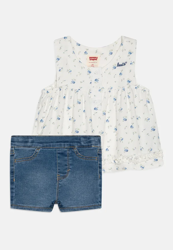 FLORAL TANK AND SHORT SET - Top - white alyssum