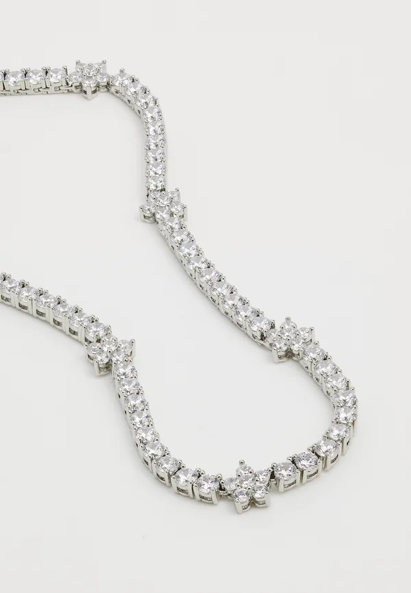 FLOWER COLLAR - Halskette - silver-coloured