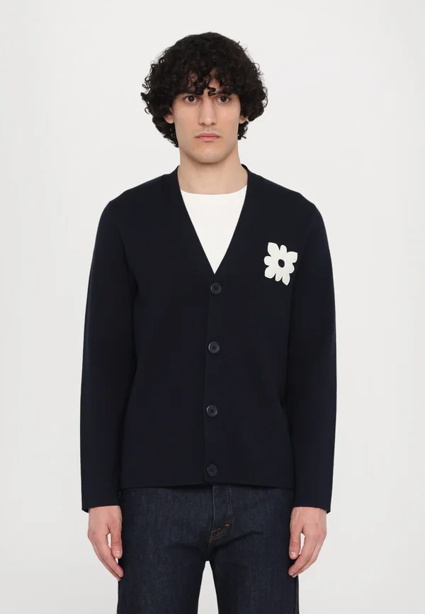 FLOWER PATCH  - Strickjacke - marine