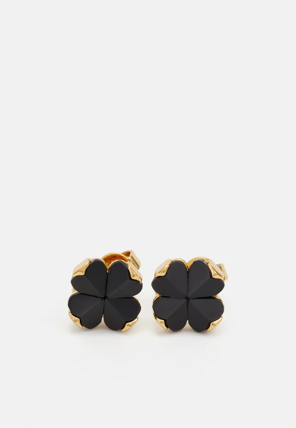 FLOWER STUDS - Ohrringe - black