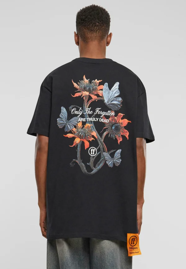 FLOWERS - T-Shirt print - black