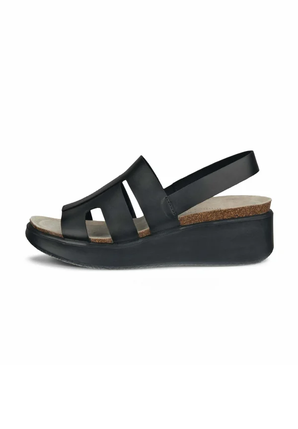 FLOWT - Plateausandalette - black