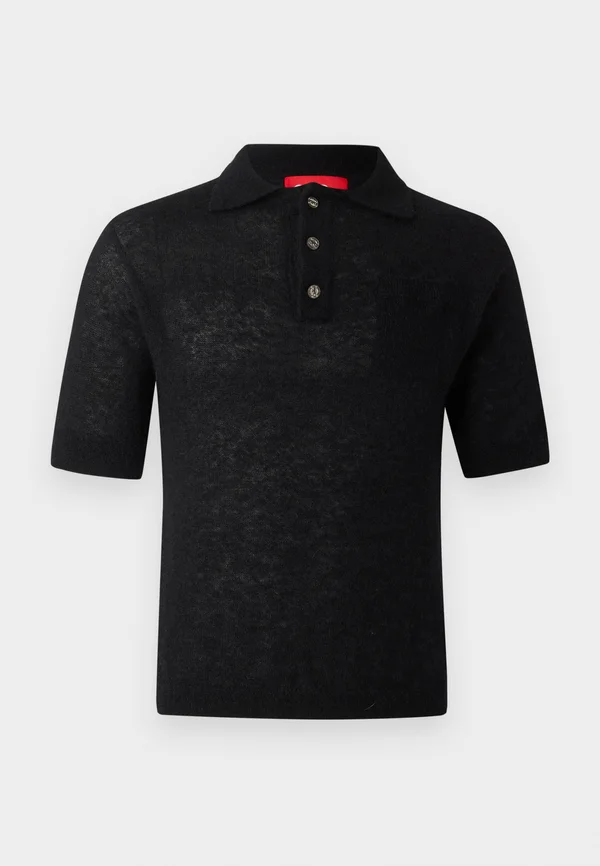 FLUFFY UNISEX - Poloshirt - black