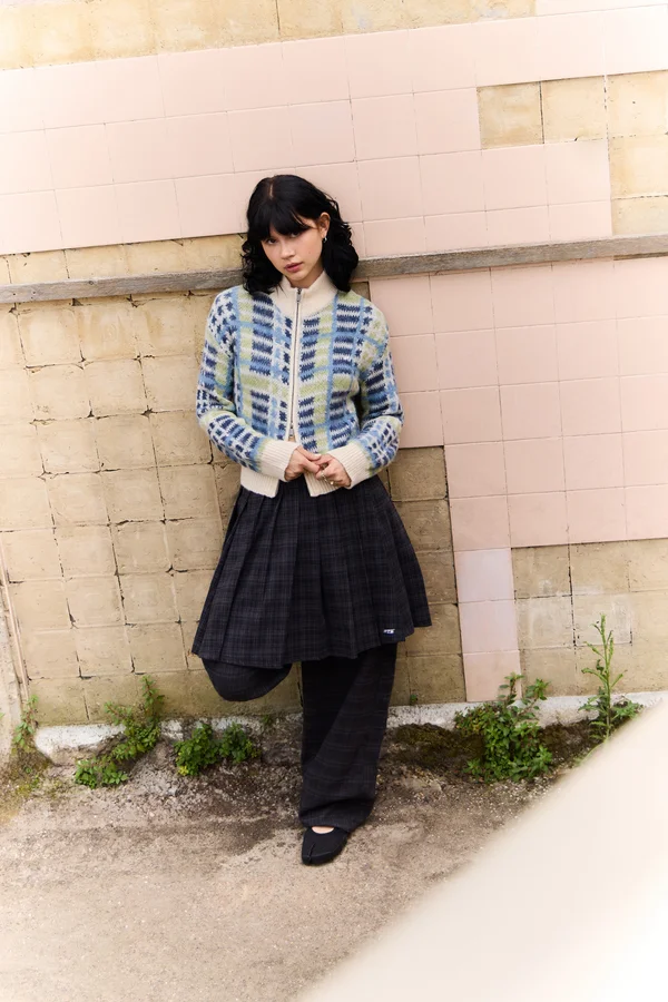 FLUFFY ZIP UP - Strickjacke - multi-colored