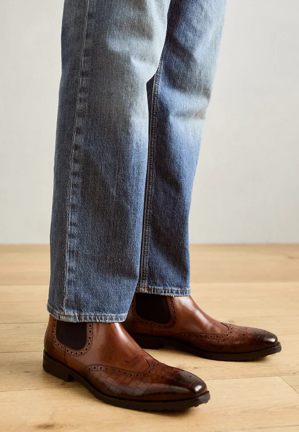 FLYNN 2 - Stiefelette - wood/navy/rich tan