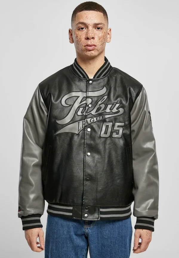 FM231-024-1 VARSITY - Kunstlederjacke - black