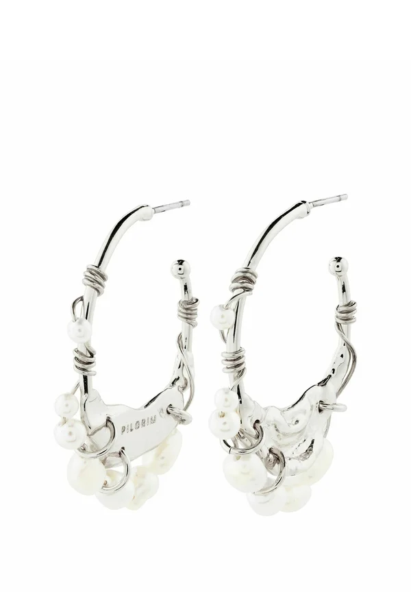 FOCUS HOOP - Ohrringe - silver plated