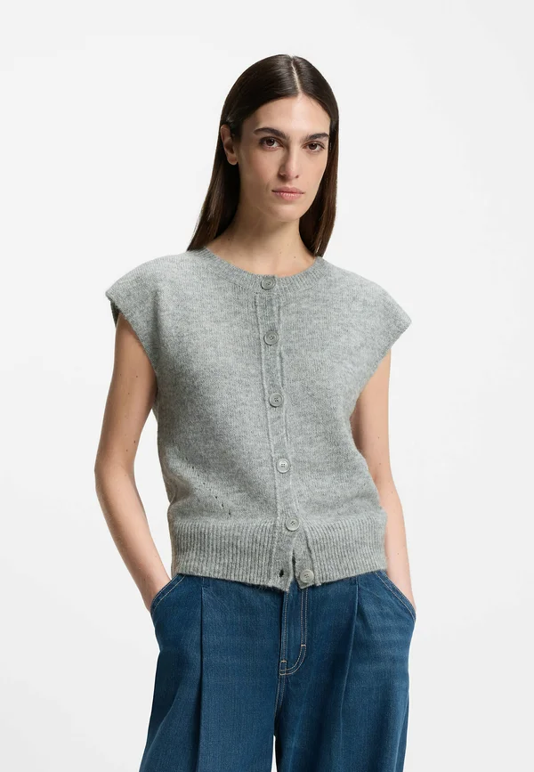 FOLDRERIO - Strickjacke - silver one