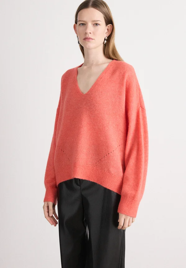 FOLETTA - Strickpullover - light pastel red