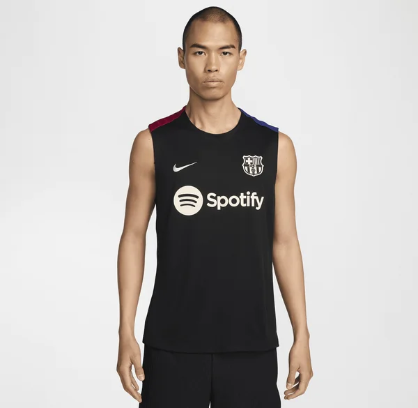 FOOTBALL SLEEVELESS F.C. BARCELONA STRIKE - Vereinsmannschaften - black noble red deep royal blue light orewood brown