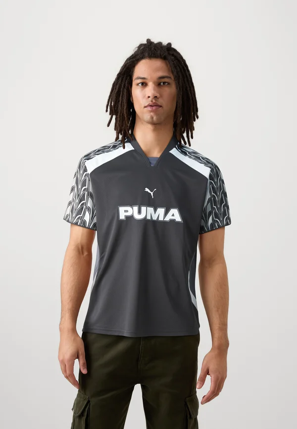 FOOTBALL - T-Shirt print - black/galactic gray