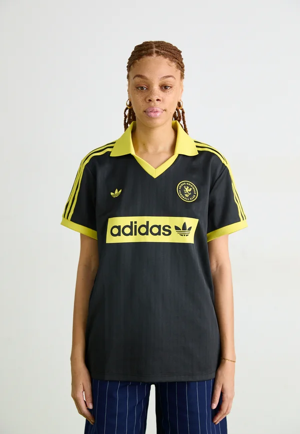 FOOTBALL TEE - Poloshirt - black