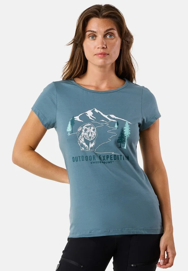 FOREST - T-Shirt print - it sage green bear
