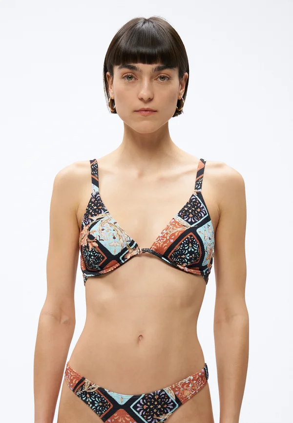 FOREVER FOLK REESE - Bikini-Top - black pebble
