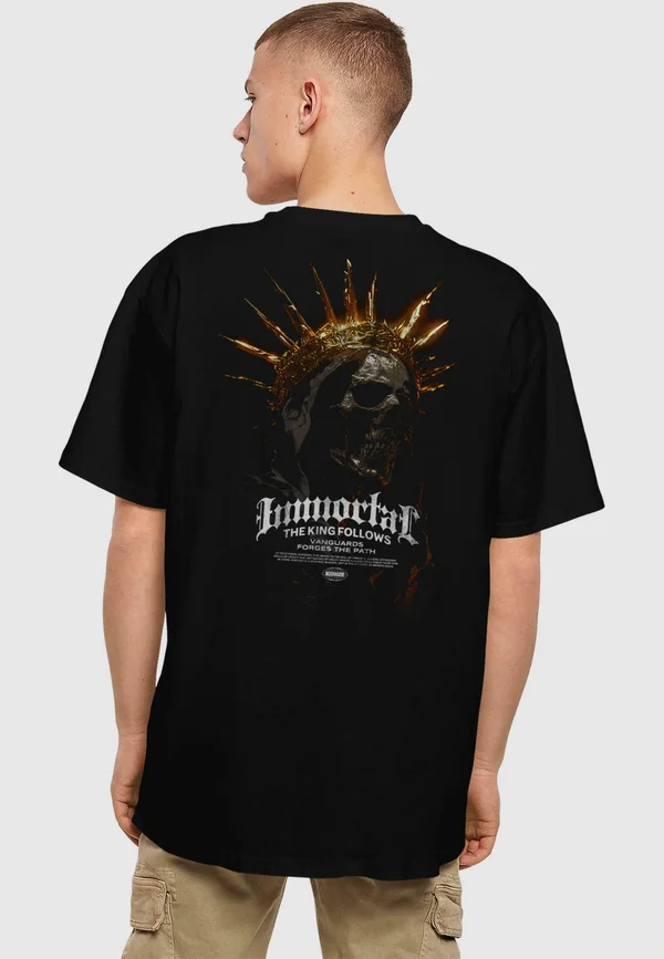 FORGOTTEN FACES IMMORTAL SKULLHEAD HEAVY OVERSIZE TEE - T-Shirt print - black