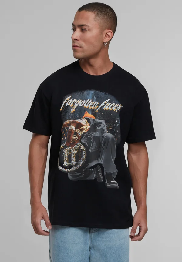 FORGOTTEN FACES MY TOWN - T-Shirt print - black
