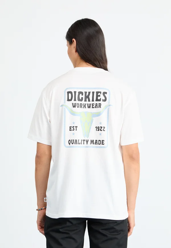 FORT PECK TEE - T-Shirt print - white
