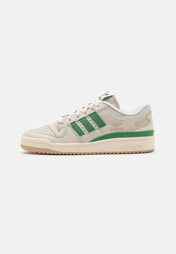 FORUM LOW CL UNISEX - Sneaker low - alumina/preloved green/cream white
