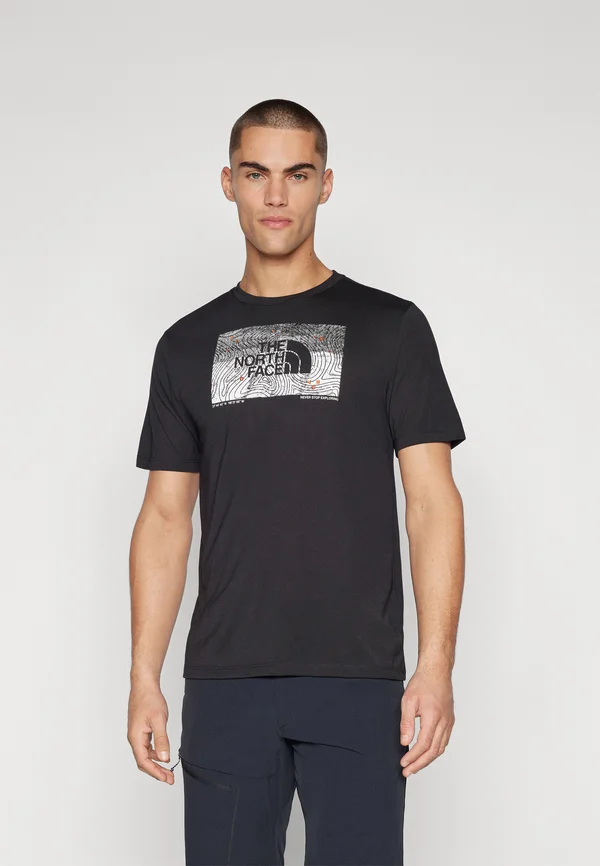 FOUNDATION ABSTRACT GRAPHIC TEE - Sport T-Shirt - black