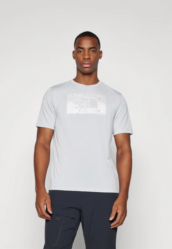 FOUNDATION ABSTRACT GRAPHIC TEE - Sport T-Shirt - high rise grey