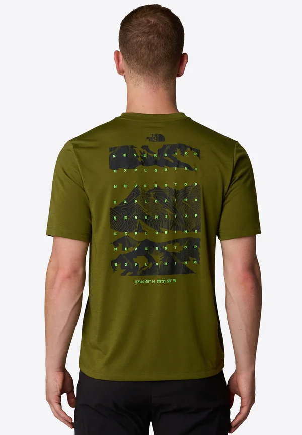 FOUNDATION MOUNTAINS FACES - T-Shirt print - forest olive