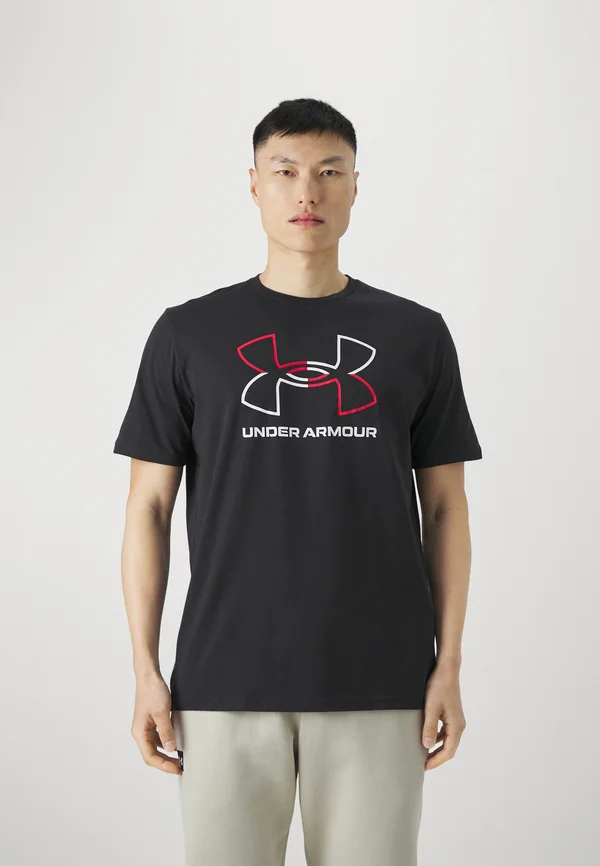 FOUNDATION UPDATE  - Sport T-Shirt - black/red/white