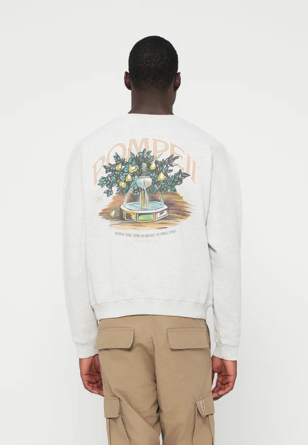 FOUNTAIN LIGHT CREWNECK - Sweatshirt - grey mélange