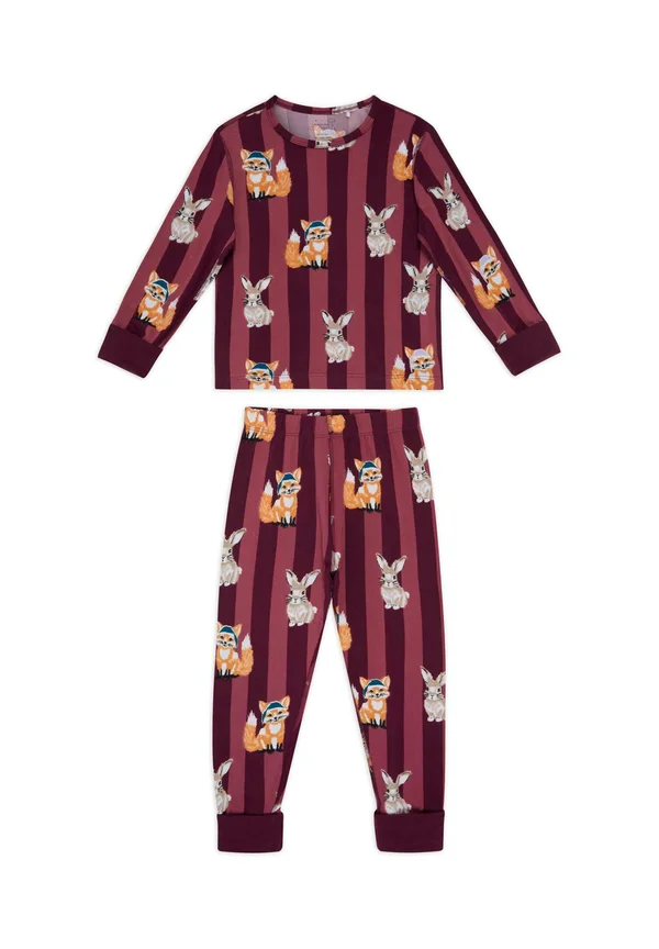 FOX HARE SET - Nachtwäsche Set - bordeaux