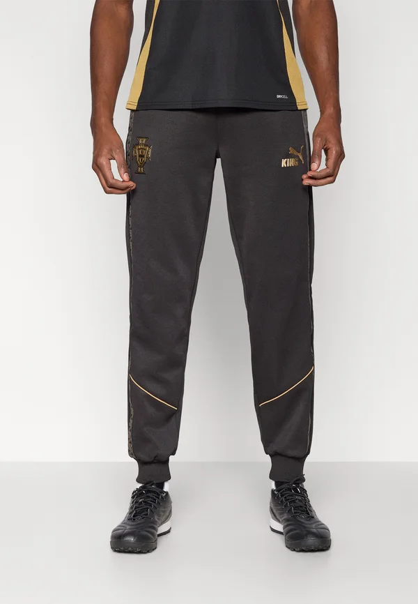 FPF PREMATCH PANTS - Nationalmannschaft - black/matte gold-coloured