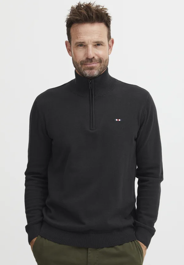 FQELIAS - Strickpullover - black beauty
