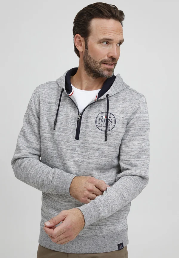 FQGUNAR - Kapuzenpullover - pewter mix