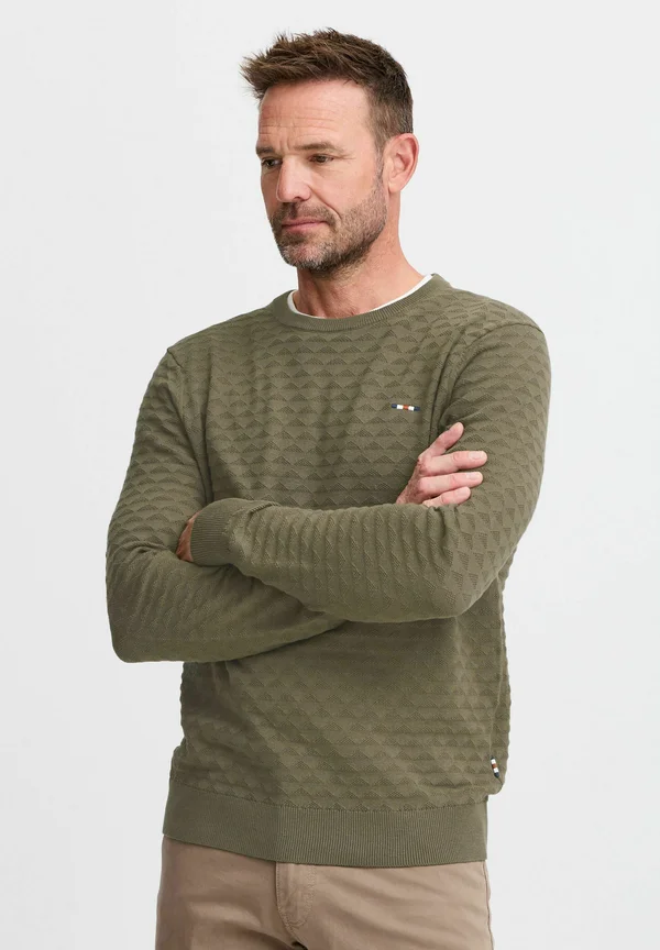 FQKYLE structure crewneck knit - Strickpullover - grape leaf