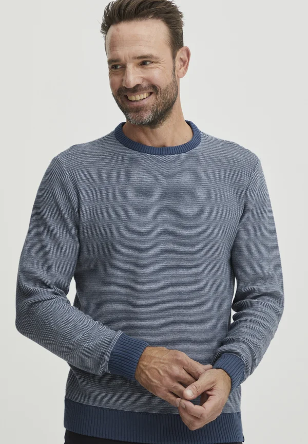 FQLEON - Strickpullover - dark denim