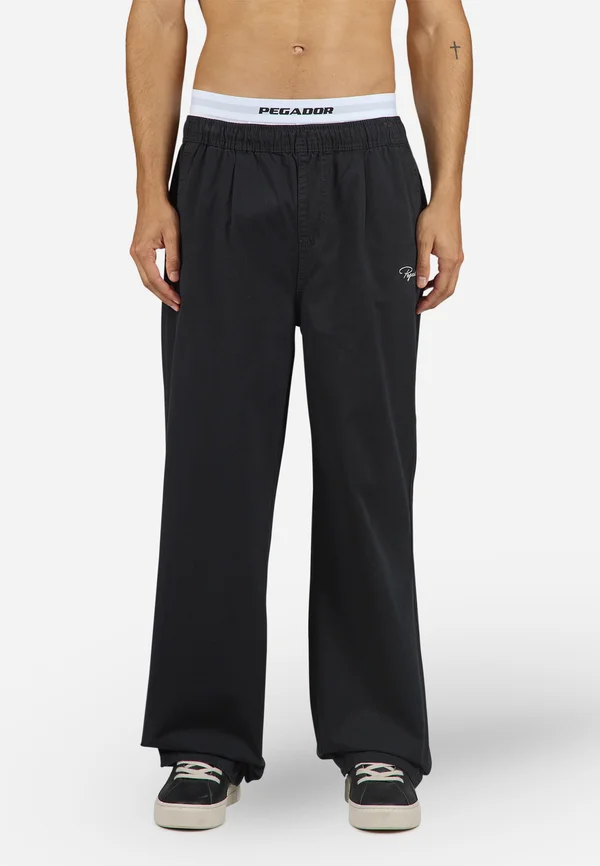 FRAGANT PANTS - Stoffhose - black