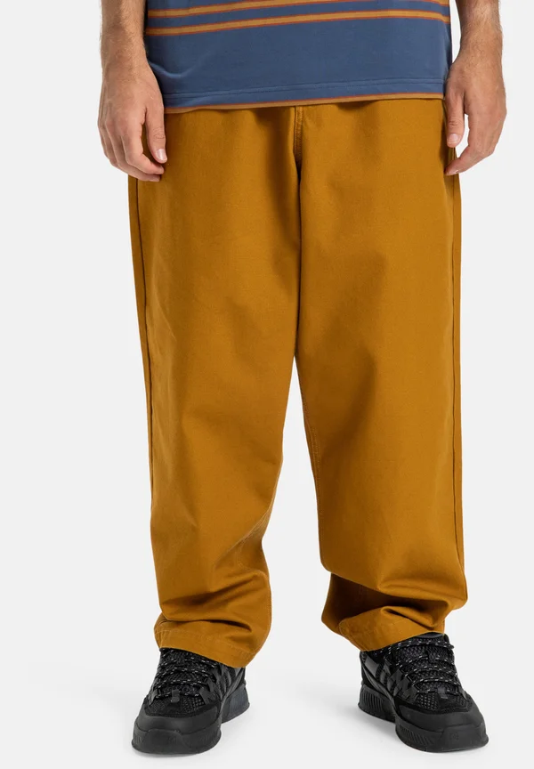 FRAMED MIT ELASTISCHEM BUND - Stoffhose - cpd golden brown