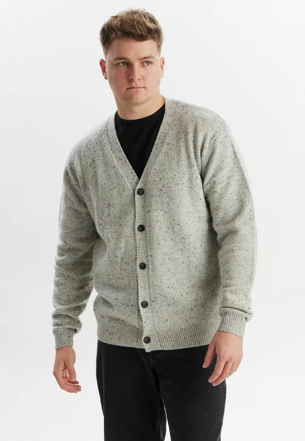 FRANKER - Strickjacke - light grey