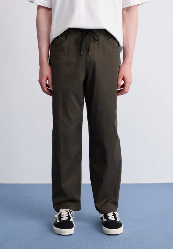 FREAZY LOOSE PANT - Stoffhose - rinsed black