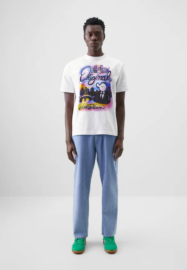 FREDDY AIRBRUSH TEE - T-Shirt print - white