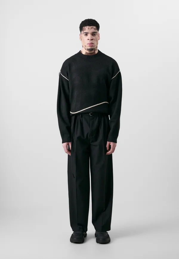 FREDRIK UNISEX - Stoffhose - black