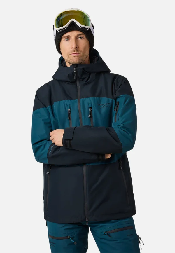 FREERIDE SHELL JACKET - Skijacke - dark green black
