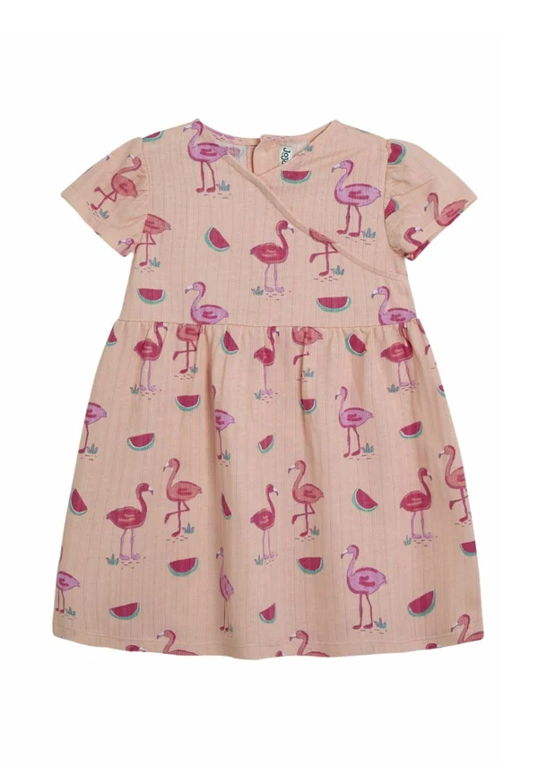 Freizeitkleid - coral pink flamingo