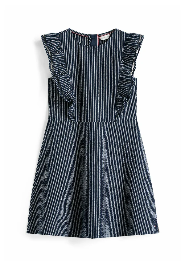 Freizeitkleid - dark blue stripes