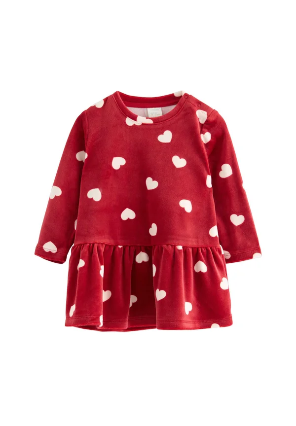 Freizeitkleid - dark dusty red