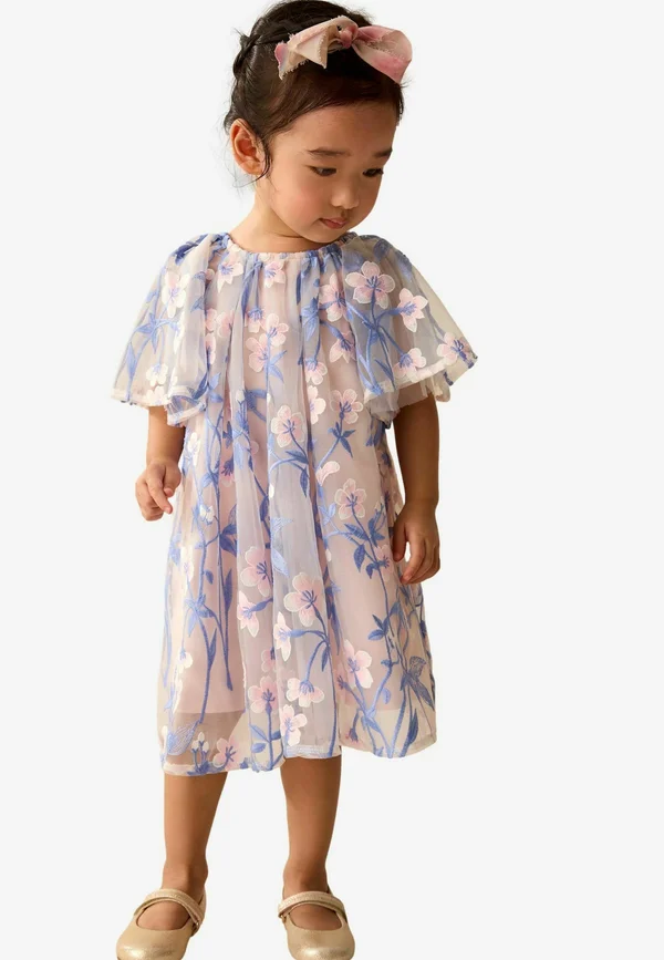 Freizeitkleid - pink blue