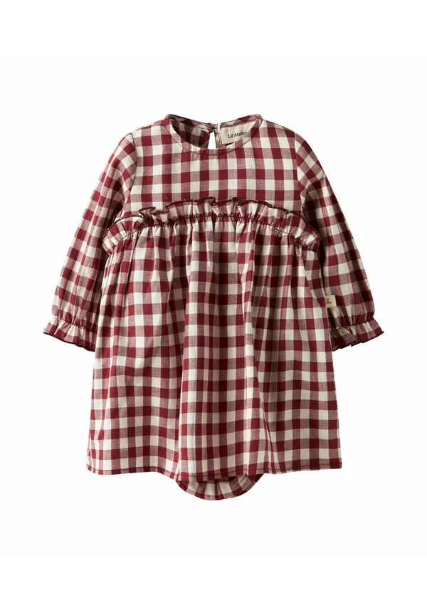 Freizeitkleid - red dahlia