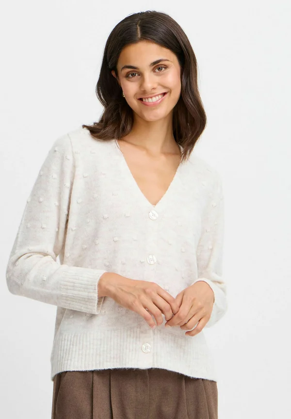 FRELISE - Strickjacke - limestone melange