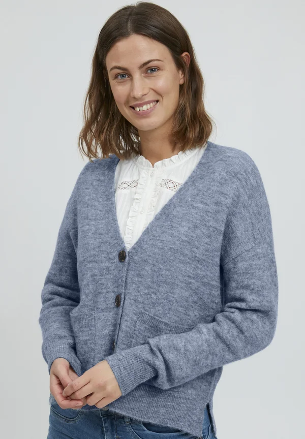 FREmdebbi - Strickjacke - infinity melange