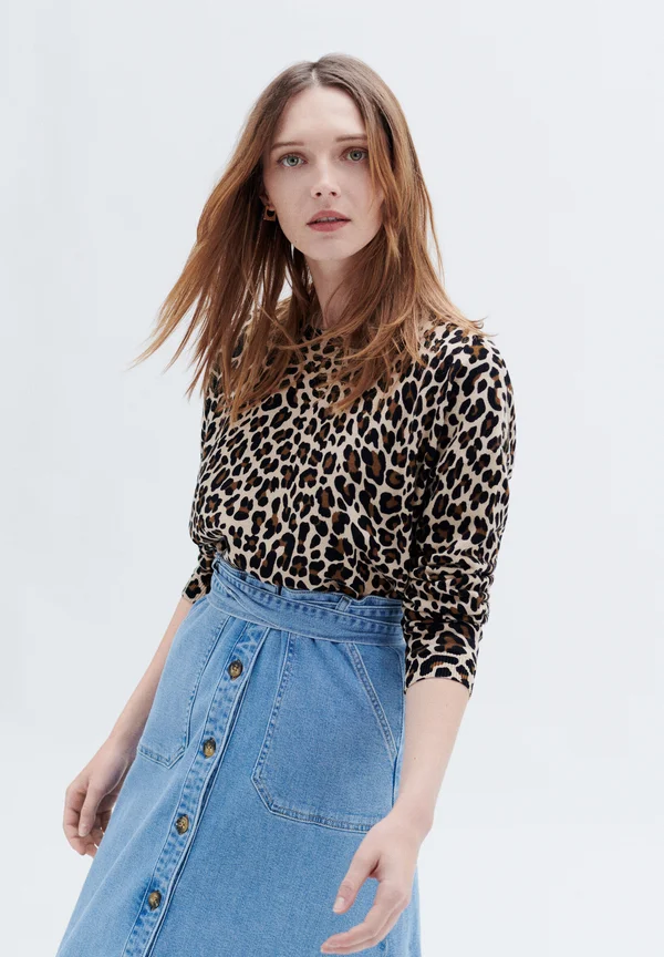 FRENCH FASHION ELEGANT MODERN MADO - Strickpullover - marron/cognac